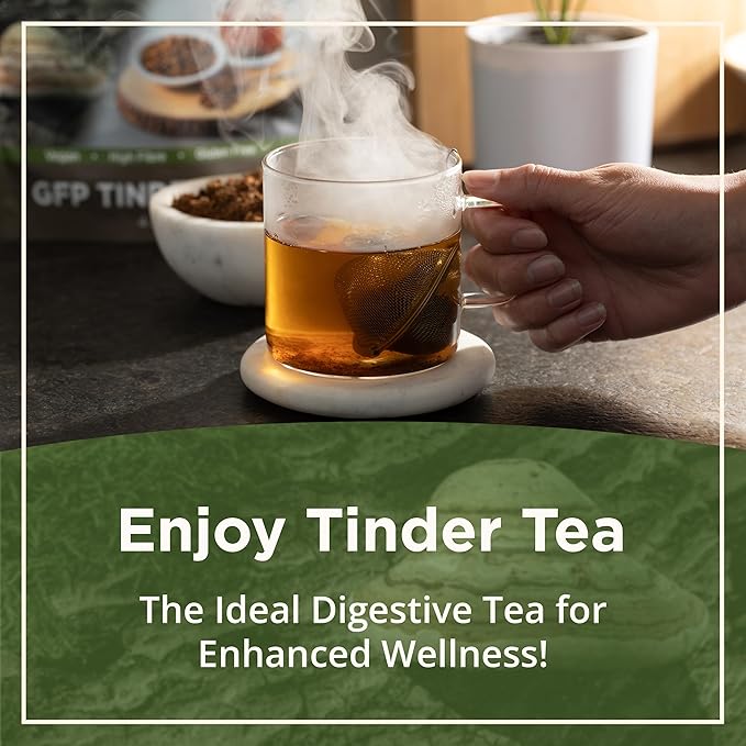 Tinder Conk Tea - Tinder Tea - Loose Leaf Tea - Herbal Tea - Mushroom Tea - Digestive Drink - Belly Comfort Tea - Immune Support Tea