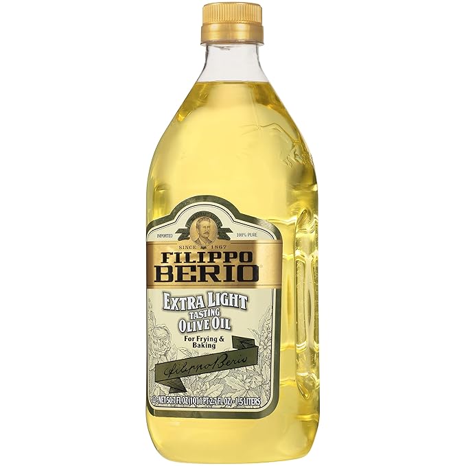 Filippo Berio Extra Light Olive Oil 50.7 Ounce rPET Bottle (Pack of 6)