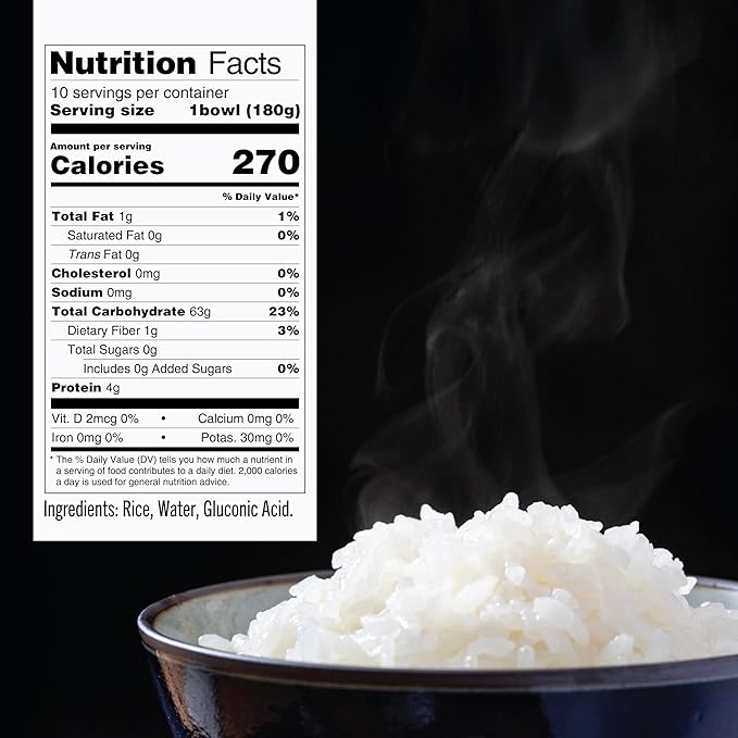 IRIS Instant White Rice (24 Pack) Ultra Premium Japanese Short Grain Sushi Sticky Rice Microwave for 80 seconds Non-GMO Gluten Free Vegan Grown Polished and Packed in Japan