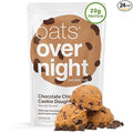Oats Overnight - Chocolate Chip Cookie Dough - Vegan 20g Protein High Fiber Breakfast Shake - Gluten Free Non GMO Oatmeal (2.6 oz per meal) (24 Pack)