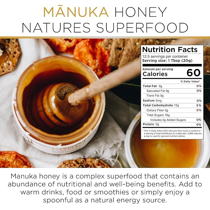 PURITI Manuka Honey MGO 300+ / UMF 10+ | 100% Pure Genuine Raw Manuka Honey | 8.8 Oz / 250g | Harvested Tested Certified and Packed in New Zealand