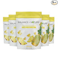 Balance of Nature Freeze-Dried Pineapples (5 Pack) – 100% Real Fruit Crunchy Pineapple Slices Healthy Snack Mouthwatering Nutrition Gluten-Free Vegan No Sugar Added Five 1.6 oz Bags