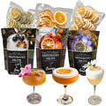 Dried Citrus Slices ⎮ 3 PACK Dehydrated Fruits⎮PREMIUM COCKTAIL GARNISHES 120± Slices⎮ LIME - LEMON -ORANGE ⎮ Preserved Peel - Bars &amp restaurants supply - Home Bar - cocktail accessories
