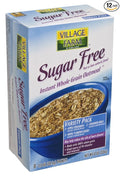 Sturm's Village Farm Instant Oatmeal Sugar Free Variety Pack 8 Count 12.67-Ounce Boxes (Pack of 12)