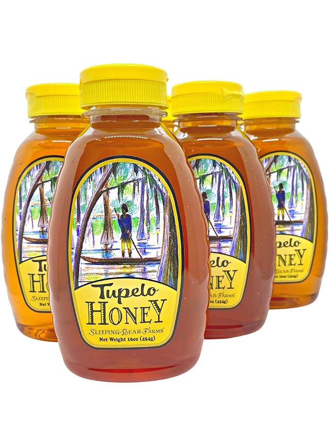 Tupelo Honey 16oz. Bottle - Bulk Case of 12 - Premium from Sleeping Bear Farms Beekeepers in the Florida Apalachicola River Basin