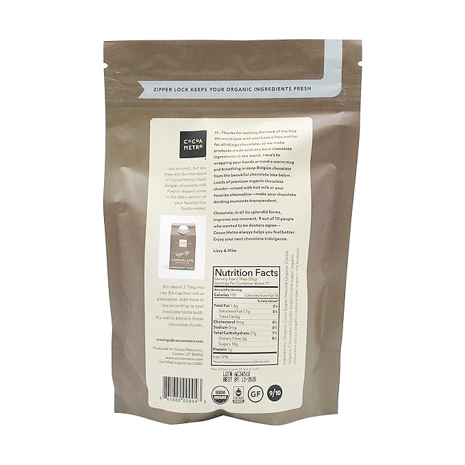 COCOA METRO Hot Drinking Chocolate Mix 10 oz (Pack of 6)