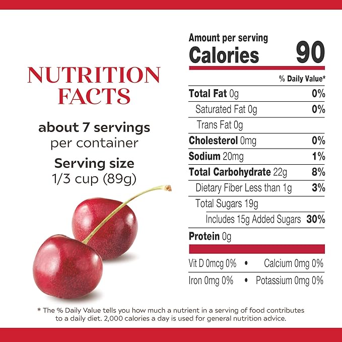 Duncan Hines Comstock More Fruit Cherry Pie Filling and Topping 21 oz. (Pack of 8)