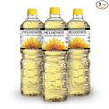 HELIXENOS High Oleic Sunflower Oil – Refined Deodorized &amp Winterized Non-GMO Gluten-Free Heart-Healthy Cooking Oil for Frying Baking Salad Dressing &amp Skincare (33.8 Fl Oz x3)