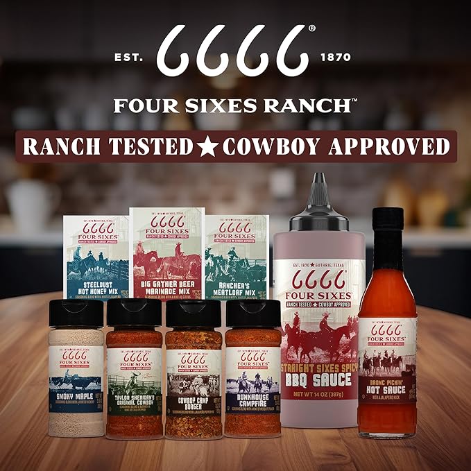 6666 Four Sixes Bunkhouse Campfire Seasoning 6 Ounce (Pack of 6)