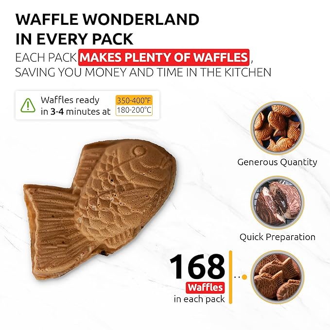 OldSoul Professional Taiyaki Waffle Mix | GLUTEN FREE &amp VEGAN | Crispy | Chocolate Flavor | 10 Lbs | 168 Waffles (10 Lbs Gluten Free &amp Vegan)