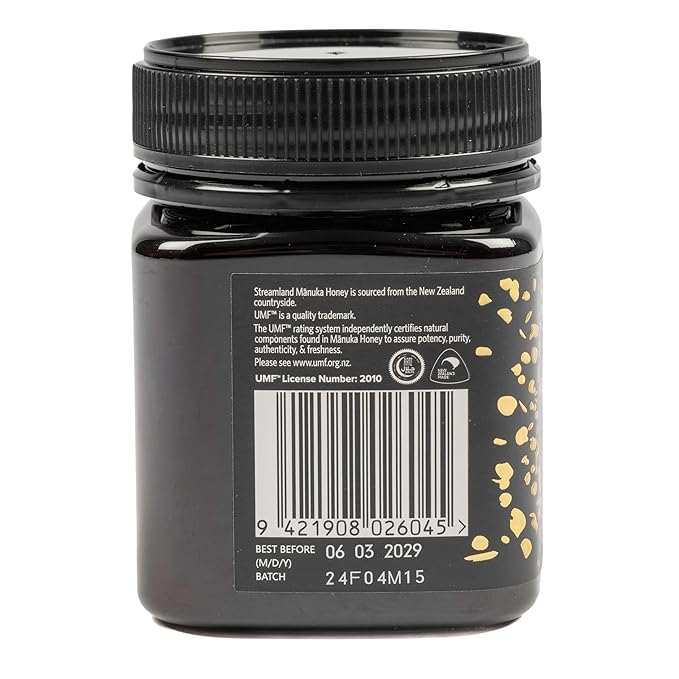 Streamland Manuka Honey Certified New Zealand Honey Pure &amp Natural Premium Wellness Superfood (UMF 15+ MGO 512+ 8.8 oz)