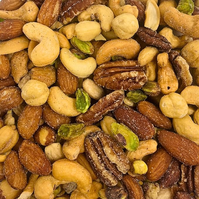 Belmont Peanuts Gourmet Sea-Salted Mixed Nuts 18 oz (1 Pack) – Cashews Almonds Pecans Filberts Pistachios – Only 7 Simple Ingredients No Preservatives – A Premium Salty Crunchy Snack