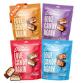 Harken Sweets Lil’ Ones Variety Pack Mini Oat Milk Chocolate Candy Bars Sweetened with Dates No Sugar Added High Fiber Snack Dairy Free Lower Calorie Plant-Based 4 Pouches (20 Bars)