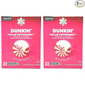 Dunkin Donuts Limited Edition Holiday Coffee K Cups - Polar Peppermint -2 Boxes - 44 Seasonal Kcup Pods For Keurig Coffee Makers