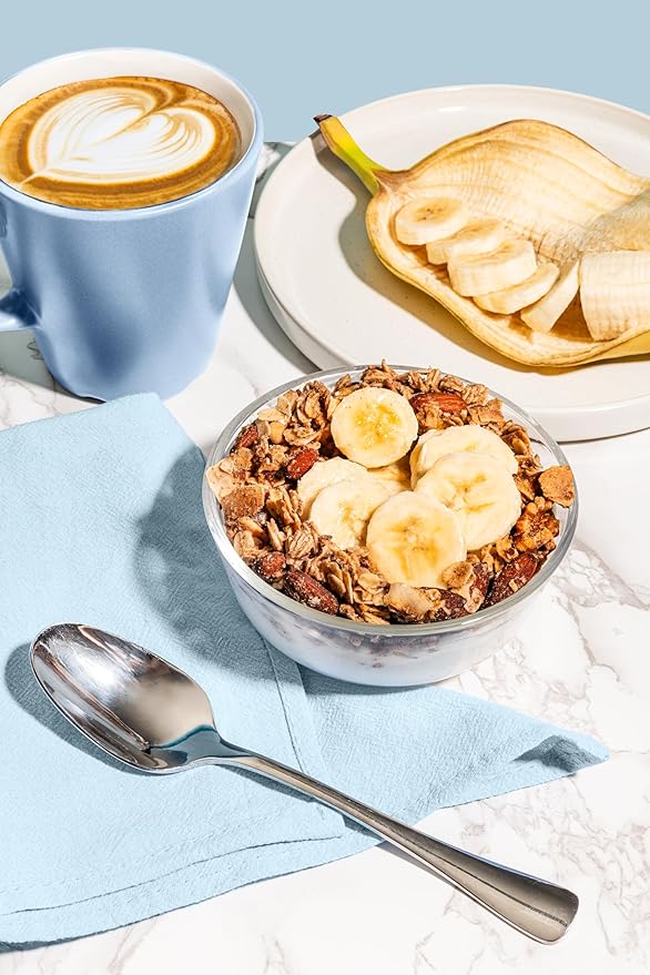 The Hampton Grocer Banana &amp Chocolate Chunk Granola 3 pack - Gluten-Free Dairy-Free Made with Real Bananas Walnuts &amp Maple Syrup - Crunchy Small-Batch 8oz