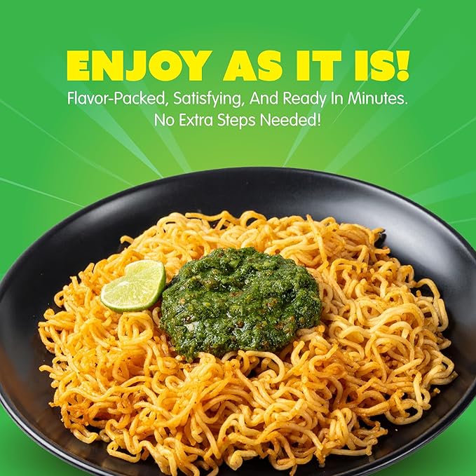 Mi Sedaap Instant Noodle Spicylicious Flavor Fried Noodles with Green Chili Sambal 3.03 oz (Pack of 40) Halal Spicy Beef Ramen Noodles Bulk