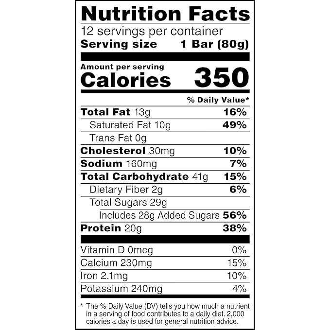 Gatorade Whey Protein Recover Bars Chocolate Chip 2.8 ounce(Pack of 12)