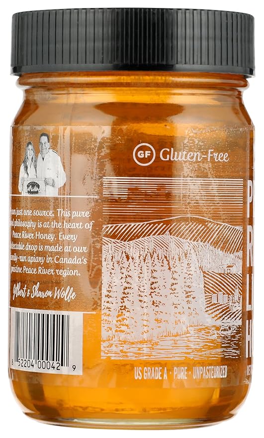 Peace River Liquid Honey Kosher Gluten Free 16 Ounce (Pack of 6)