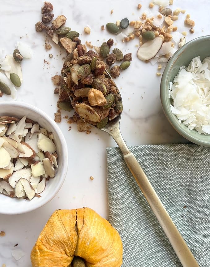 Low Sugar Low Carb Granola Cereal | Peanut Butter PUMPKIN Party | 6 Pack | Nutty Girl Keto Girlnola®