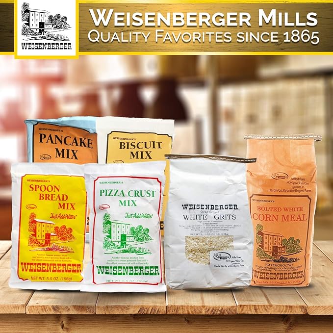 Weisenberger Biscuit Mix - Southern Style Buttermilk Biscuit Mix - Made From Non-GMO Soft Red Wheat - Traditional Old Fashioned Recipe - 5.5 Oz Pack of 12