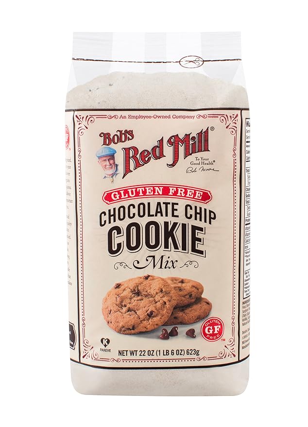 Bob's Red Mill Gluten Free Chocolate Chip Cookie Mix 22 Oz (4 Pack)