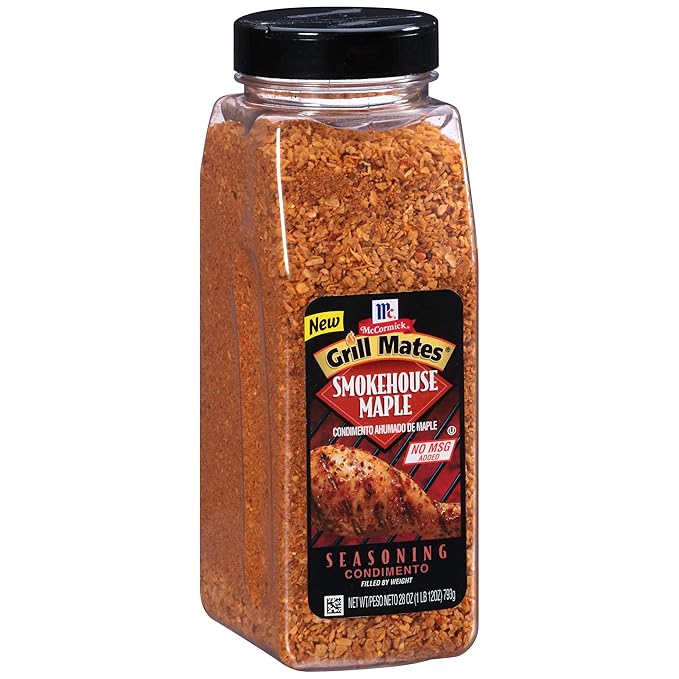 McCormick Grill Mates Smokehouse Maple Seasoning 28 oz &amp Roasted Garlic &amp Herb Seasoning 9.25 Ounce (Pack of 1)