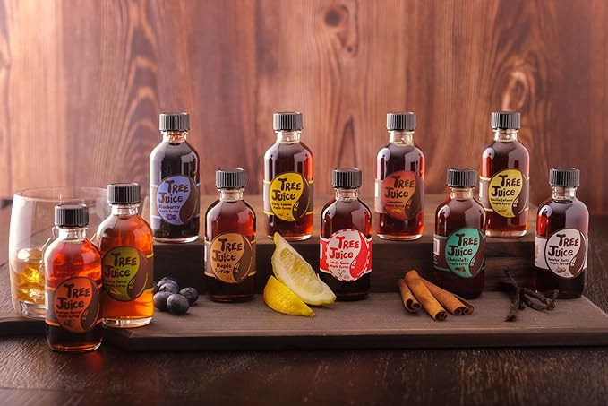 Tree Juice Maple Syrup Gift Box | Gift for Birthdays Corporate Holidays and more | 10-2 ounce bottles