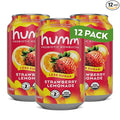 Humm Kombucha Strawberry Lemonade Organic Vegan &amp GMO Free (12 Pack)