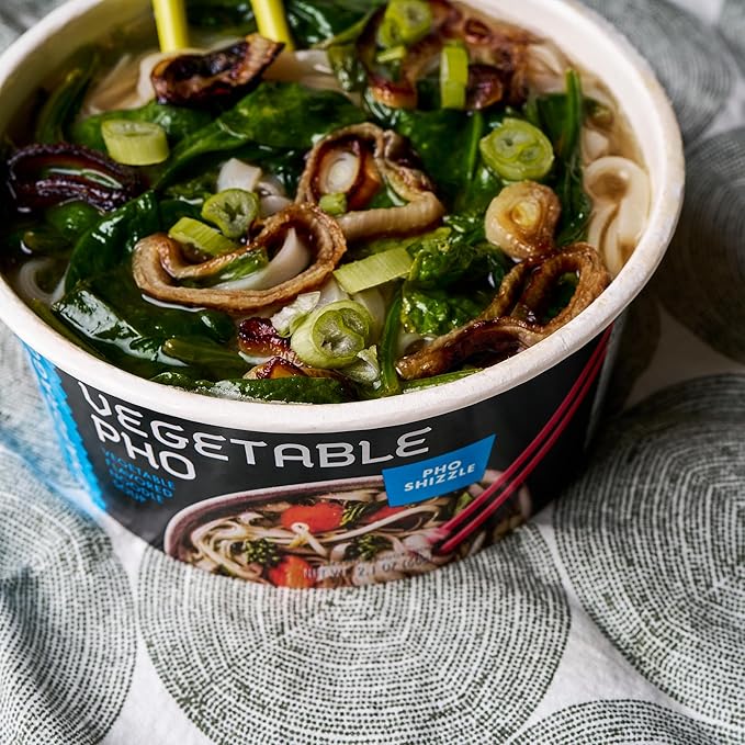 Snapdragon Vegetable Pho Instant Noodle Bowls | Vegetable Flavor Broth with Rice Noodles | Gluten-Free | No Artificial Flavors | No MSG Added | 2.1 oz (6 Pack)
