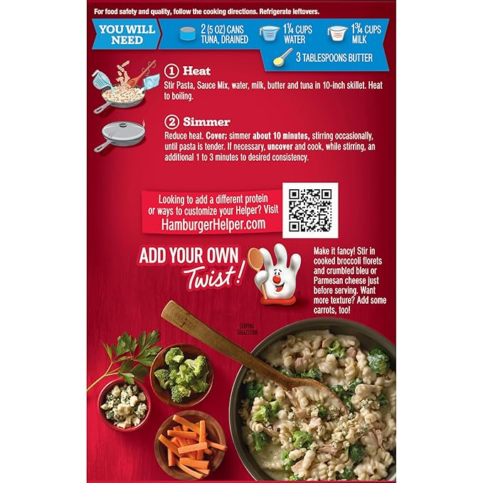 Tuna Helper Creamy Broccoli Pasta 6.4 Ounces 12 per Case