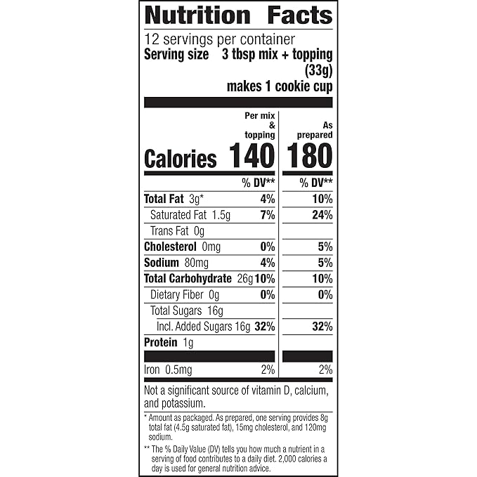 Betty Crocker Ready to Bake Birthday Cake Cookie Cups 14.1 oz (Pack of 5)