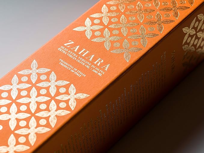 Zahara Extra Virgin Olive Oil From Italy | Sicilian Pure EVOO | Premium Early Harvest Cold Pressed | Multiple Award Winner From Oleificio Guccione | 8.4 fl oz (250ml) Bottle With Beautiful Gift Box