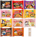 Samyang Spicy Hot Chicken Ramen 11 Flavor Variety Pack - FREE Chopsticks - Korean Buldak Ramen Noodles (11 Pack)