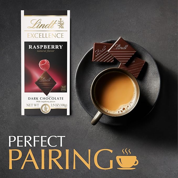 Lindt EXCELLENCE Raspberry Dark Chocolate Candy Bar 12 Pack 3.5 oz. Bar
