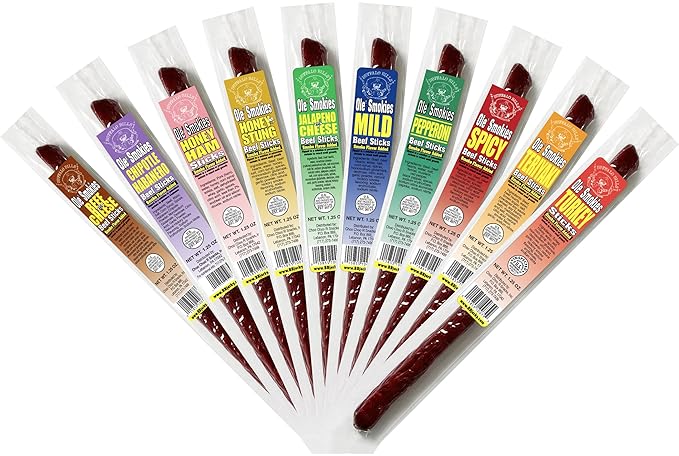 Buffalo Bills 1.25oz Mixed Individually Wrapped 9 Ole' Smokies (30 assorted meat sticks per tub)