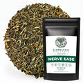 Elephantal Wellness Nerve Ease Herbal Tea | Calming Nervous System Support with Chamomile Tea Passionflower Lemon Balm Tea Valerian &amp St. John’s Wort | Loose Leaf Caffeine-Free 2oz 20 Servin