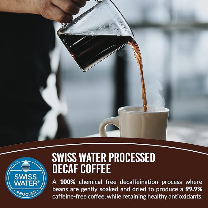 Aroma Ridge Freshly Roasted Jamaican Rum French Vanilla Swiss Water Decaf flavored Coffee
