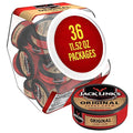 Jack Link's Original Beef Jerky Chew - (36 Pack) 0.32 oz Tins - Ready to Eat Protein Snacks - 4g Protein per Serving - Made with 100% Real Beef