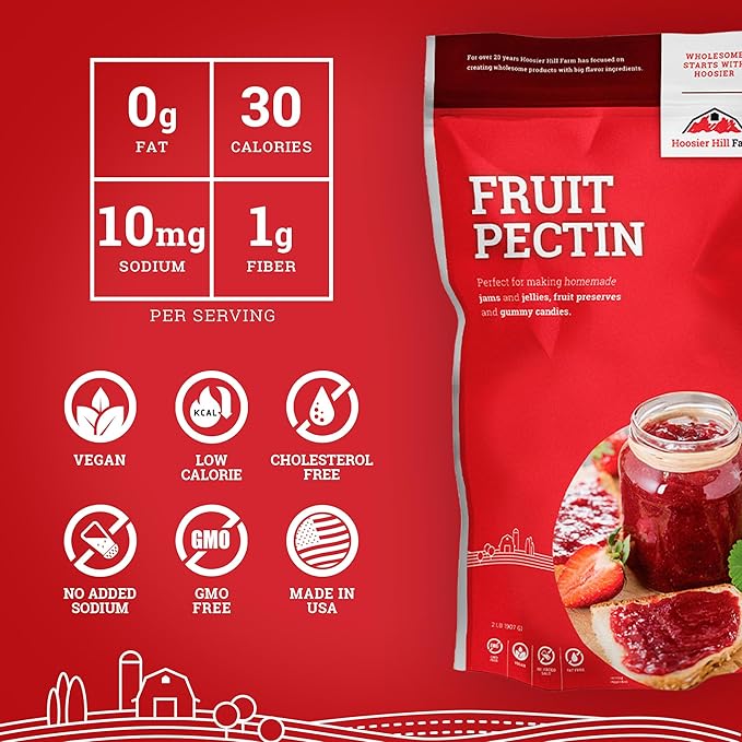 Hoosier Hill Farm Fruit Pectin 2LB (Pack of 1)