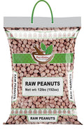 Desi Kitchen Raw Peanuts Whole with skin (Uncooked Unsalted) 12lbs (192oz) Poly Bag by Rani Foods Inc