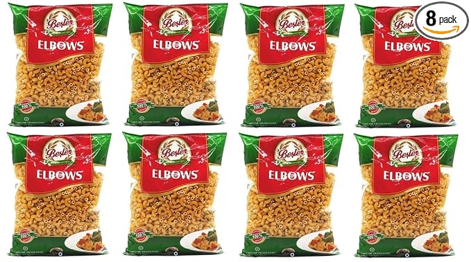 Elbows Pasta ByBesler 100% Durum Wheat 16 Oz Pack of 8