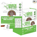 New Primal Snack Mates Turkey Sticks Gluten Free Healthy Snacks for Kids Low Sugar High Protein Back to School Snacks Mini Paleo Jerky Meat Stick 7g Protein 45 Calories 40 Pack