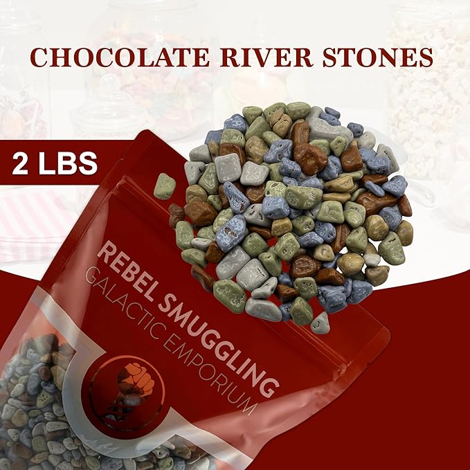 Chocolate River Stones Edible Candy Bulk 2LB Bag by Rebel Smuggling Galactic Emporium