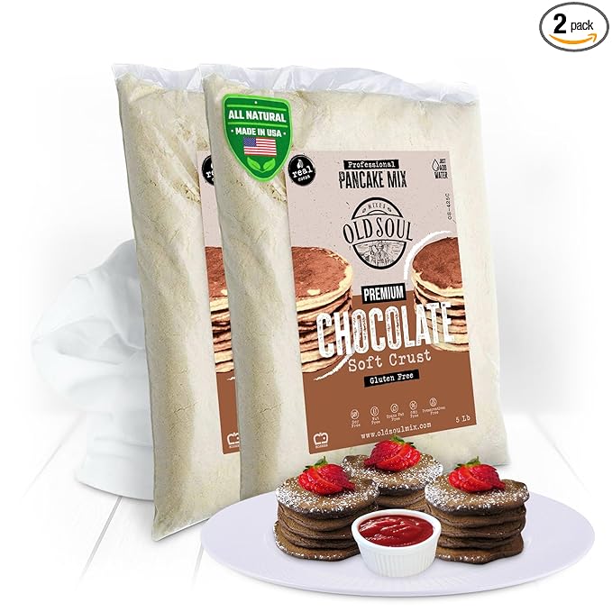 OldSoul Poffertjes Batter Mix | GLUTEN FREE | Chocolate Dough Mix | 10 Lbs | 1400 Mini Dutch Pancakes (10 Lbs Gluten Free)