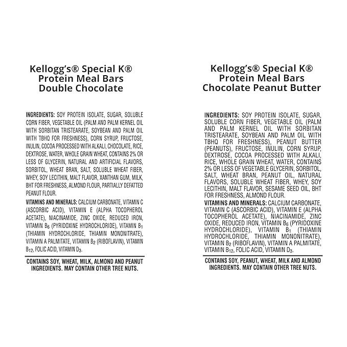 Special K Bar Protein Meal Bars Meal Replacement Variety Pack 3.18lb Case (4 Boxes 32 Count)