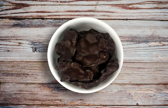 Goodland Farms Dark Chocolate Peanut Clusters 2 Pounds - Wholesale Bulk Candy Chocolate Covered Peanuts