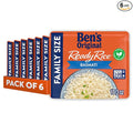BEN'S ORIGINAL READY RICE Basmati Rice Family Size 17.3 OZ Pouch (Pack of 6)
