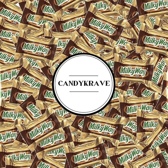 Mini Milky_Way Chocolate Bars - 1 lbs Fun Size Irresistible Mini Treats - Individually Wrapped Bulk Chocolate Candy - Delicious Sweets for Christmas Holidays Pantry &amp Birthdays