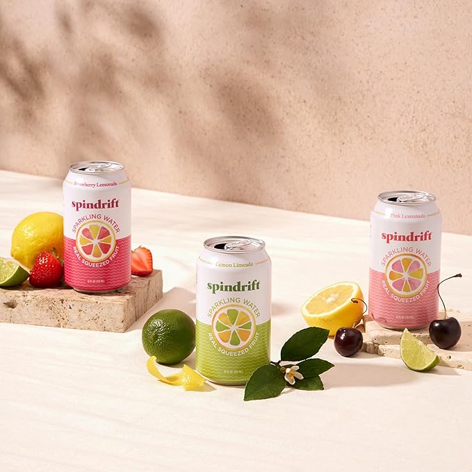 Spindrift Lemonade 3 Flavor Variety 20 Pack12 Fl Oz (Pack of 20)