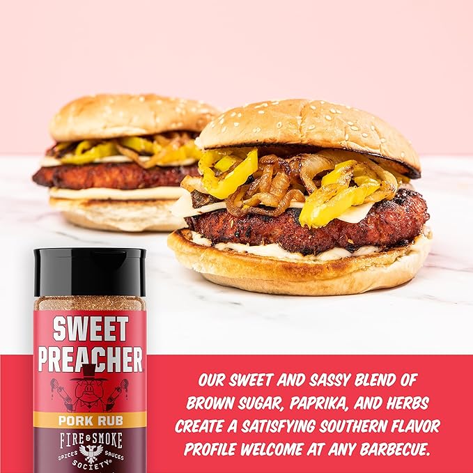 Fire &amp Smoke Society Flavor Core Variety Pack | BBQ Rubs and BBQ Seasonings for Smoking and Grilling | Father's Day Gifts for Dad | Large Spices Set (4-Pack)